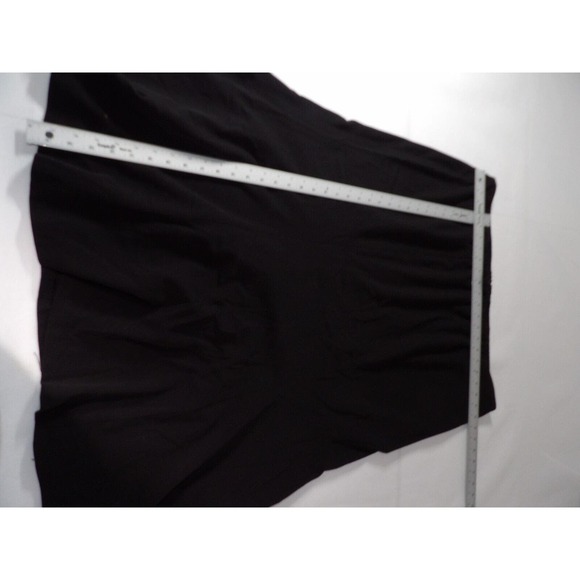 Lane Bryant Midi Skirt Sz 24 Fit N Flare Black Career Office Zip Back Basic Core - Picture 5 of 14